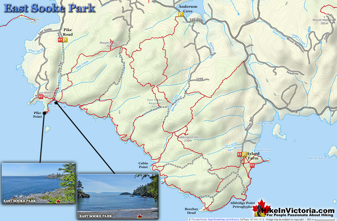 East Sooke Park Map