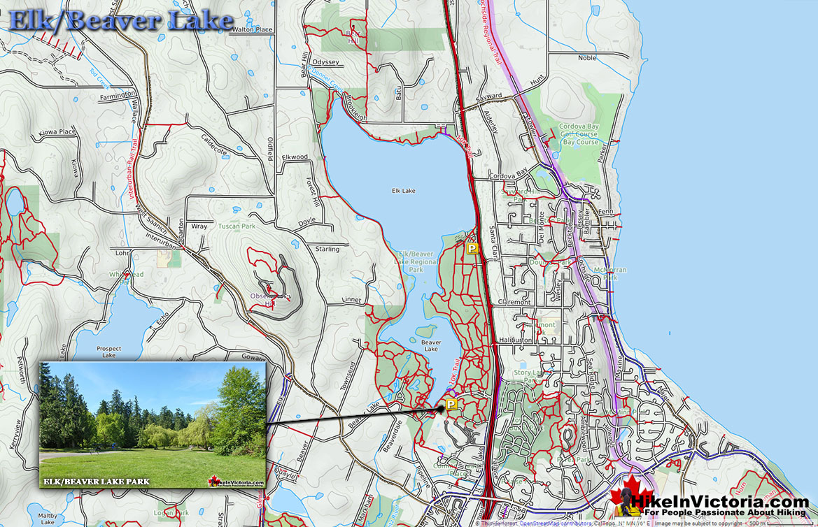 Directions to Elk/Beaver Lake Park