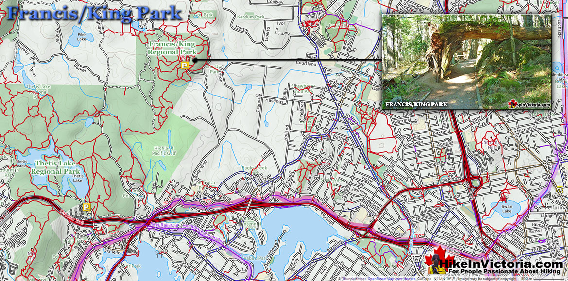 Francis/King Directions Map