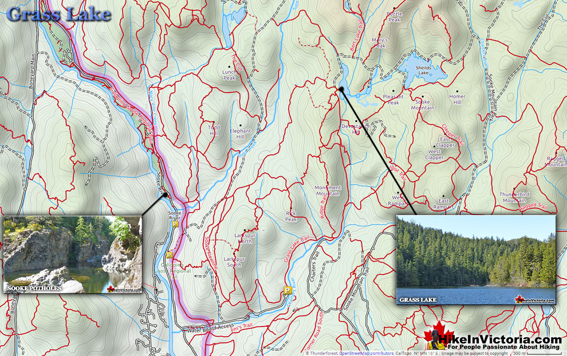 Grass Lake Trail Map