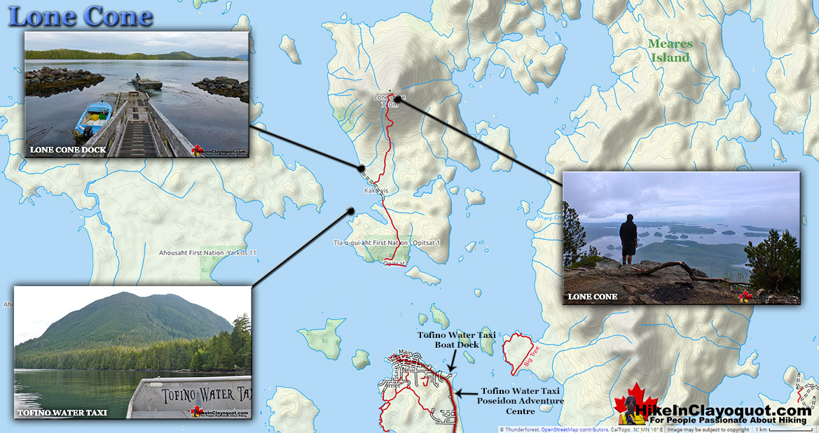 Lone Cone Directions Map