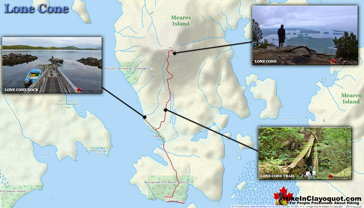 Lone Cone Hiking Trail Map