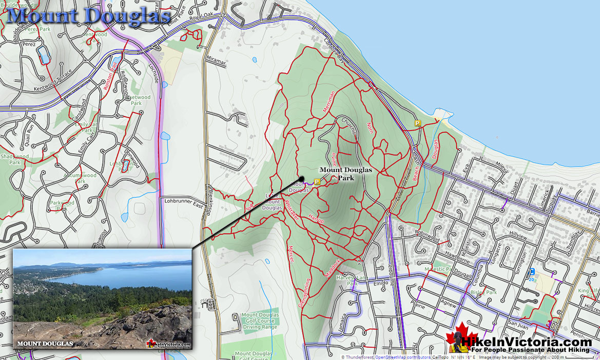 Mount Douglas Map