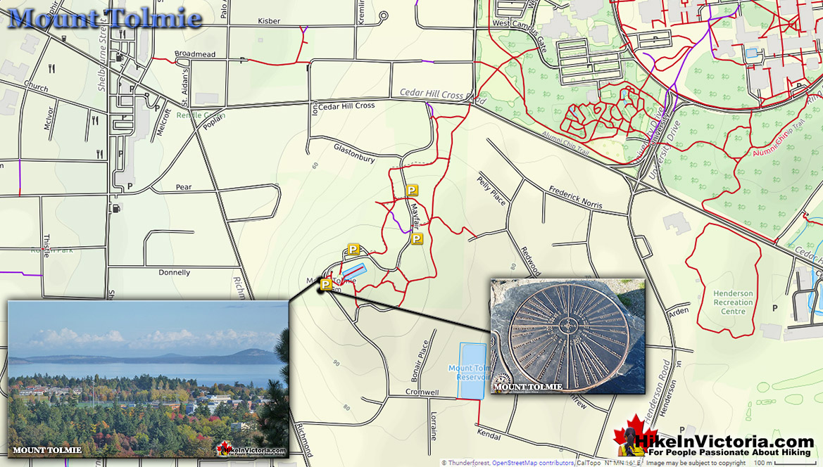 Mount Tolmie Park Map